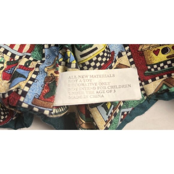 Green Wool Blend Holiday Cardigan W/ Snowman & Tree Appliques -  Large button - Picture 4 of 15